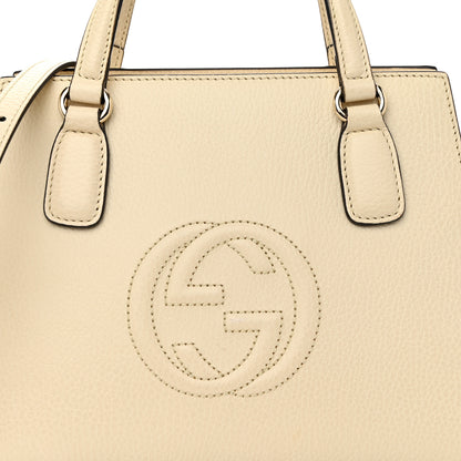 Gucci Dollar Calfskin Medium Soho Top Handle Satchel Ivoire 8 of 10