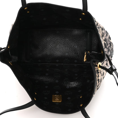 MCM Medium Project Reversible Shopper Tote Black 10 of 18