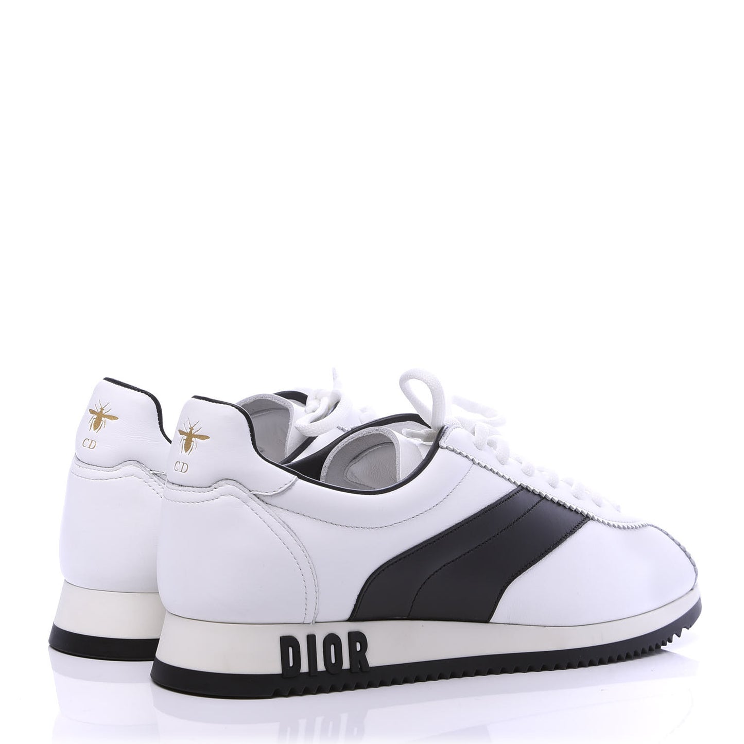 Calfskin Mix Diorun Sneakers 39 Optic White