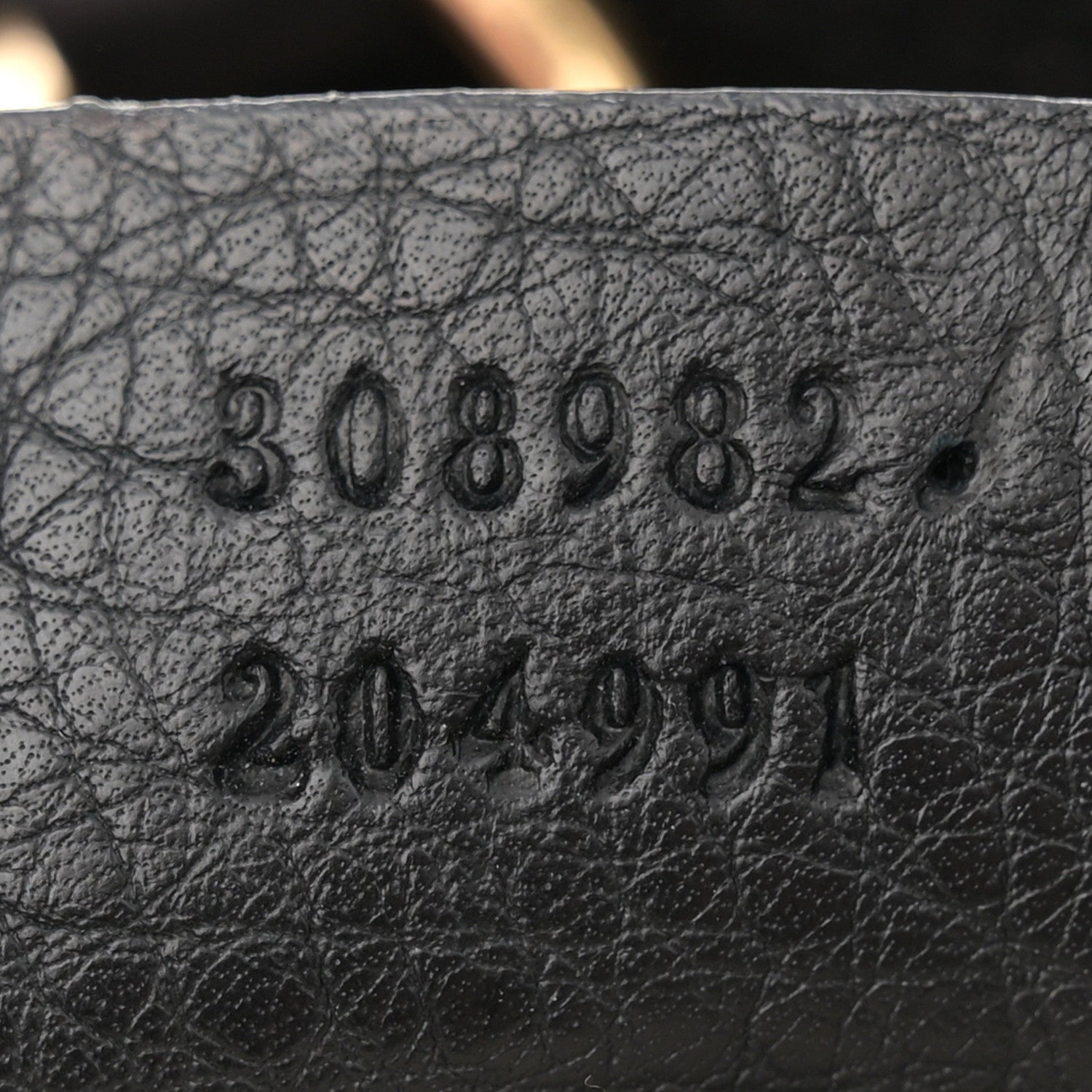 Gucci Pebbled Calfskin Medium Soho Chain Shoulder Bag Black 7 of 14