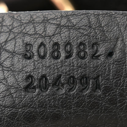 Gucci Pebbled Calfskin Medium Soho Chain Shoulder Bag Black 7 of 14