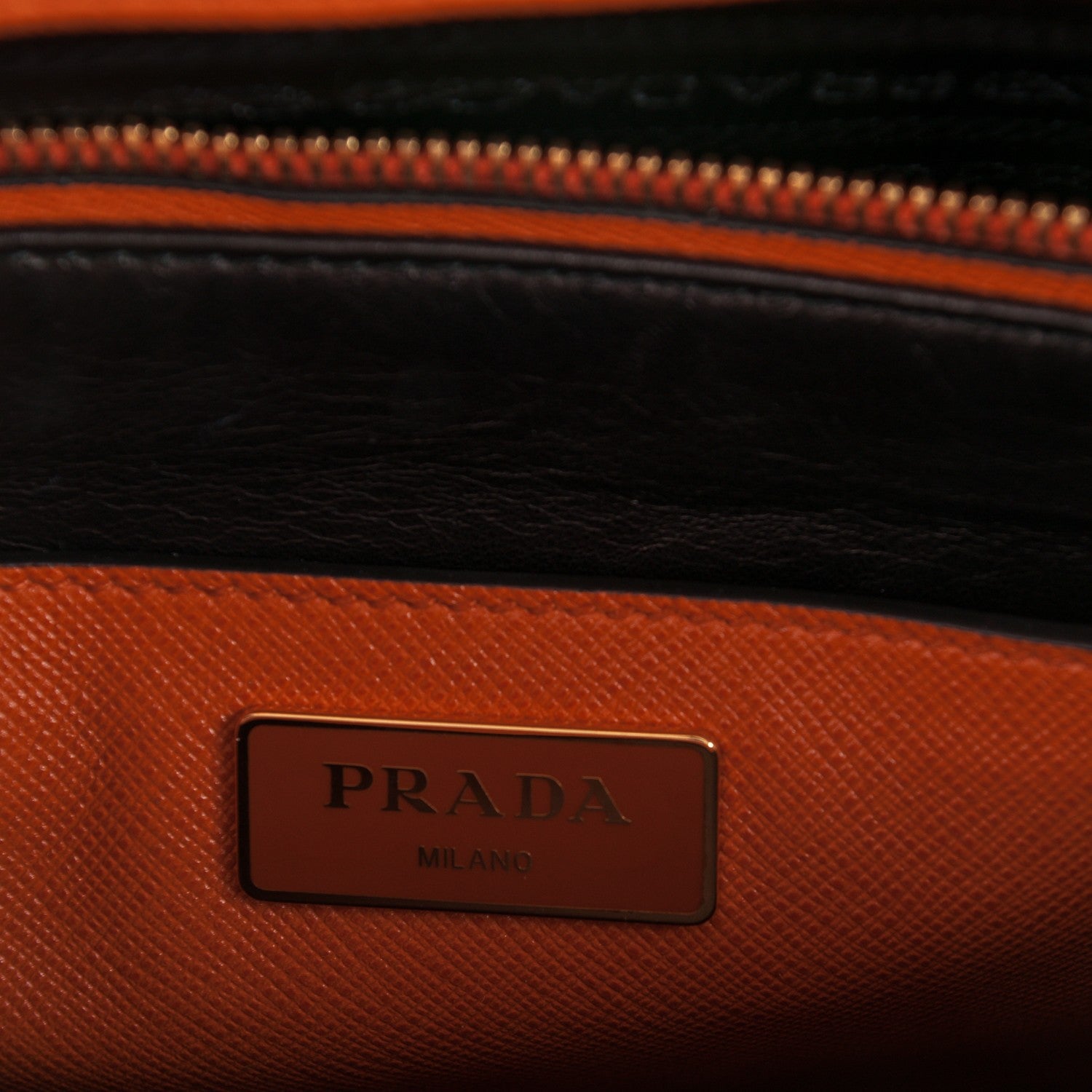 Prada Saffiano Soft Tote Papaya 7 of 9
