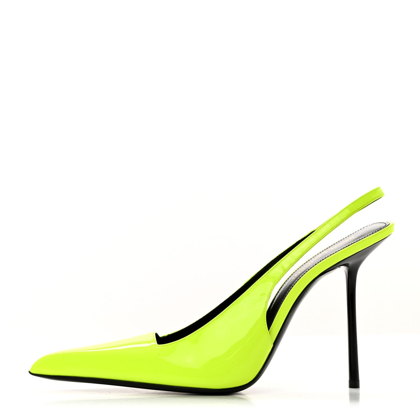 Patent Paloma 105 Slingback Pump 40 Neon Yellow