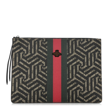 Gucci GG Supreme Monogram Caleido Web Messenger Beige Ebony 1 of 8