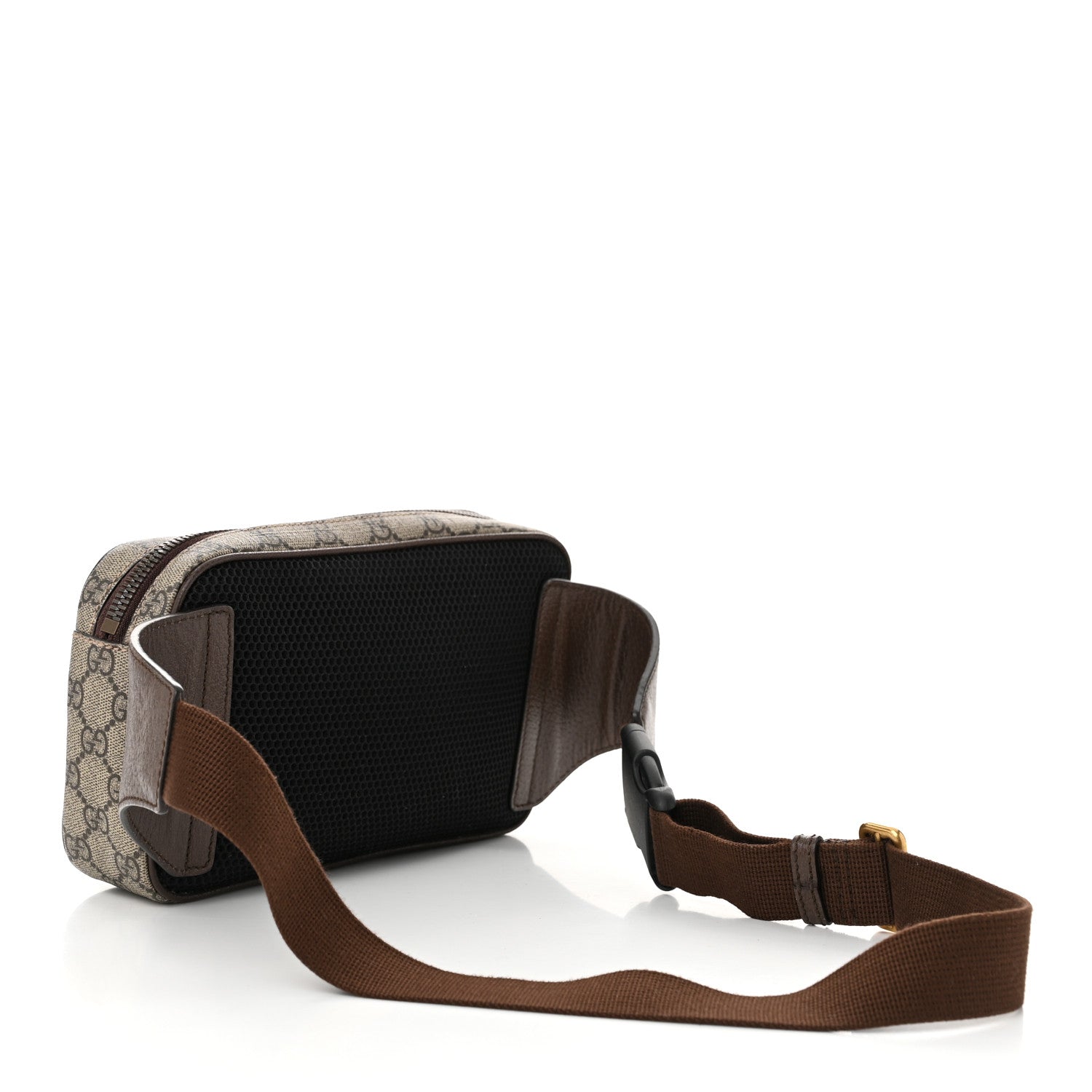 Gucci Soft GG Supreme Monogram Medium Ophidia Belt Bag Dark Brown 3 of 11