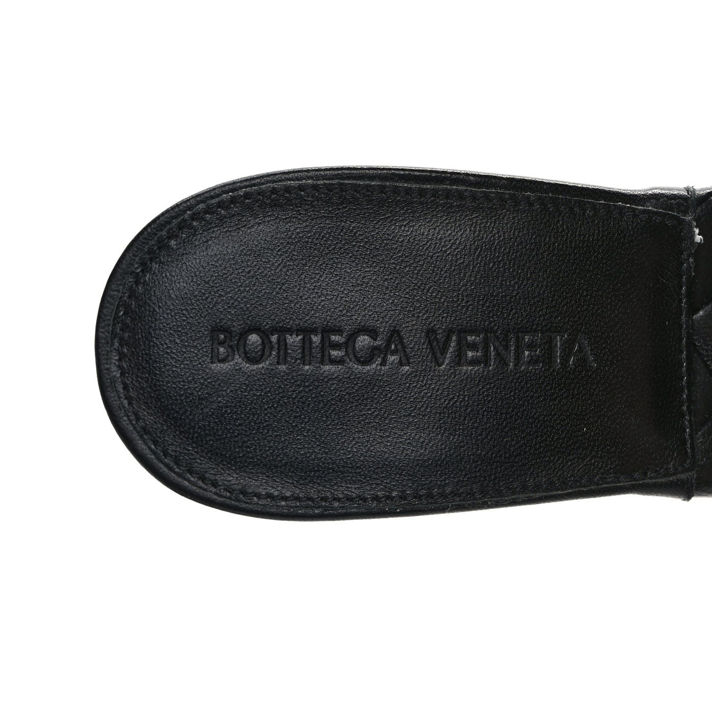 Nappa Maxi Intrecciato Lido Mule Sandals 37.5 Black