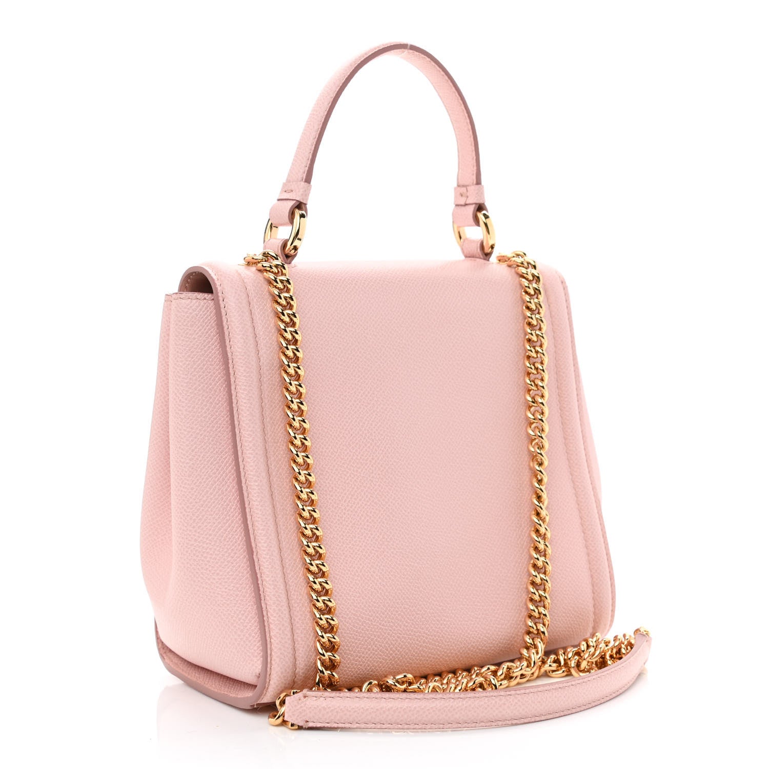 Salvatore Ferragamo Hammered Calfskin Carrie Shoulder Bag Pink 3 of 11