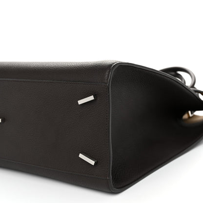 Salvatore Ferragamo Calfskin Hug Tote Bag Testa Di Moro 9 of 9