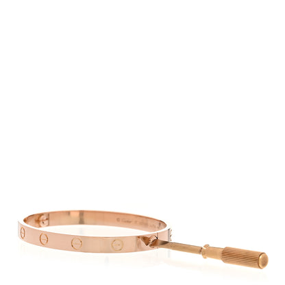Cartier 18K Pink Gold LOVE Bracelet 17 3 of 9
