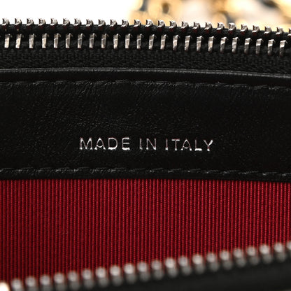 Chanel Aged Calfskin Quilted Small Gabrielle Clutch With Chain Black 7 of 11