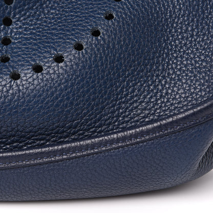 Hermes Taurillon Clemence Evelyne III PM Bleu Thalassa 13 of 14