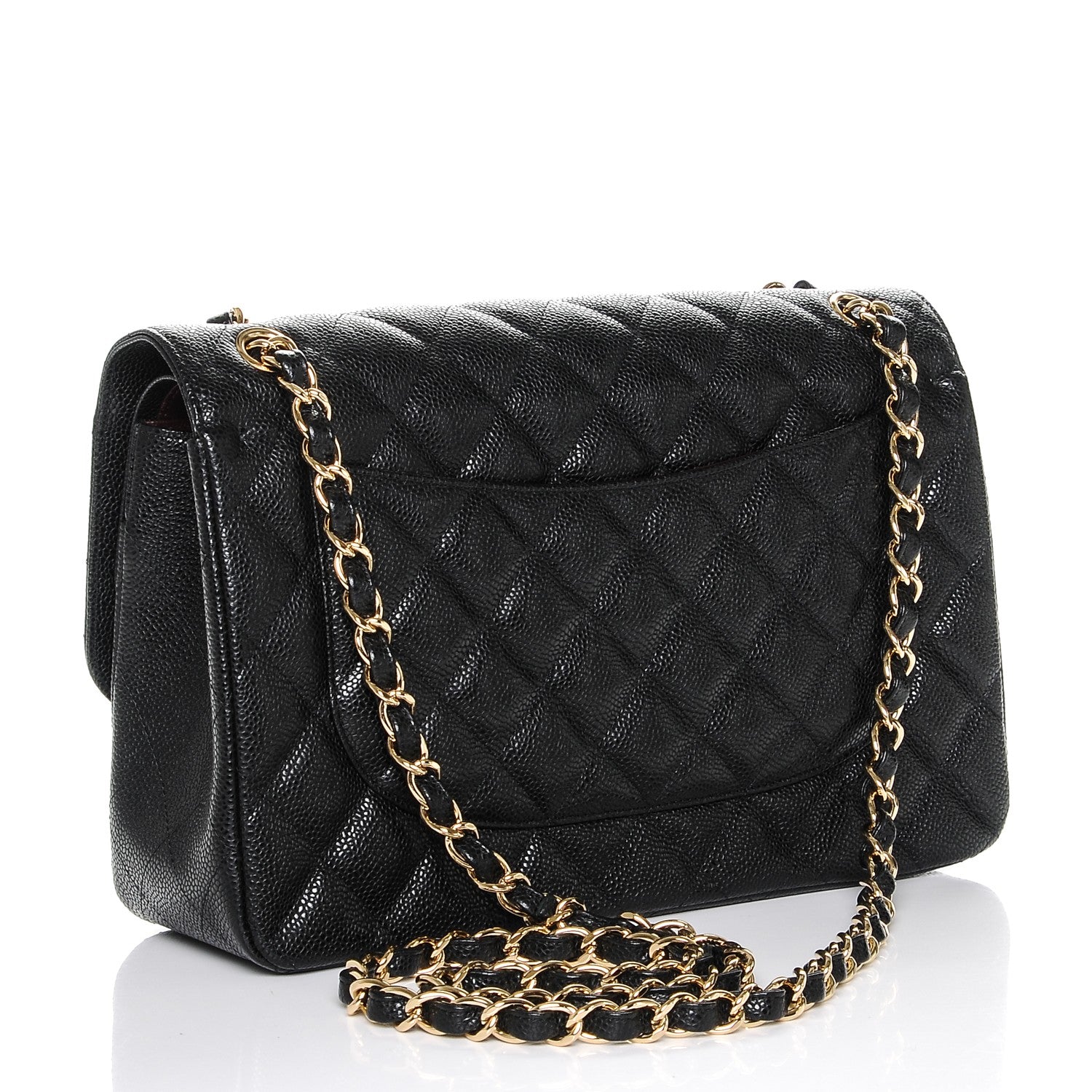 Chanel Caviar Quilted Jumbo Double Flap Black 3 of 7