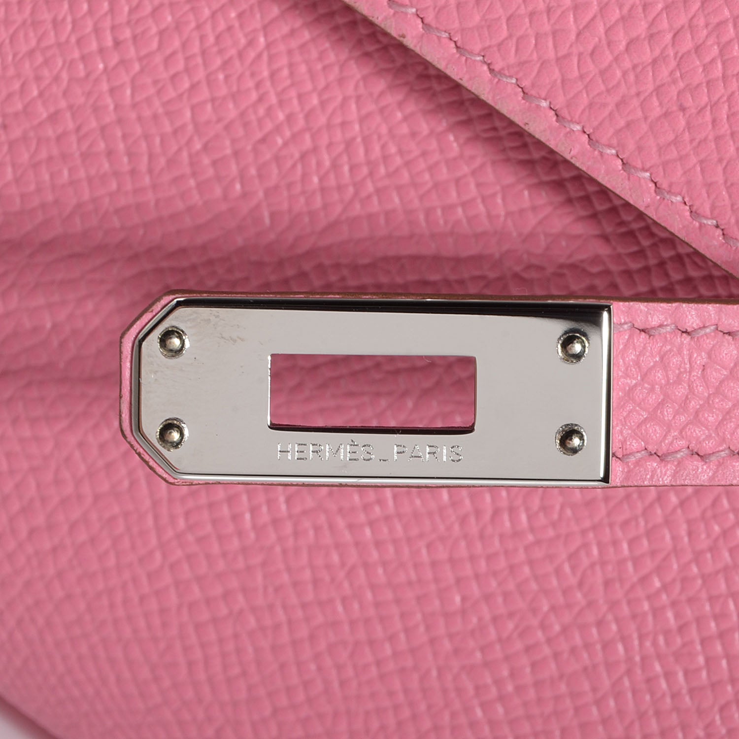 Hermes Epsom Kelly Pochette Clutch Rose Confetti 9 of 14