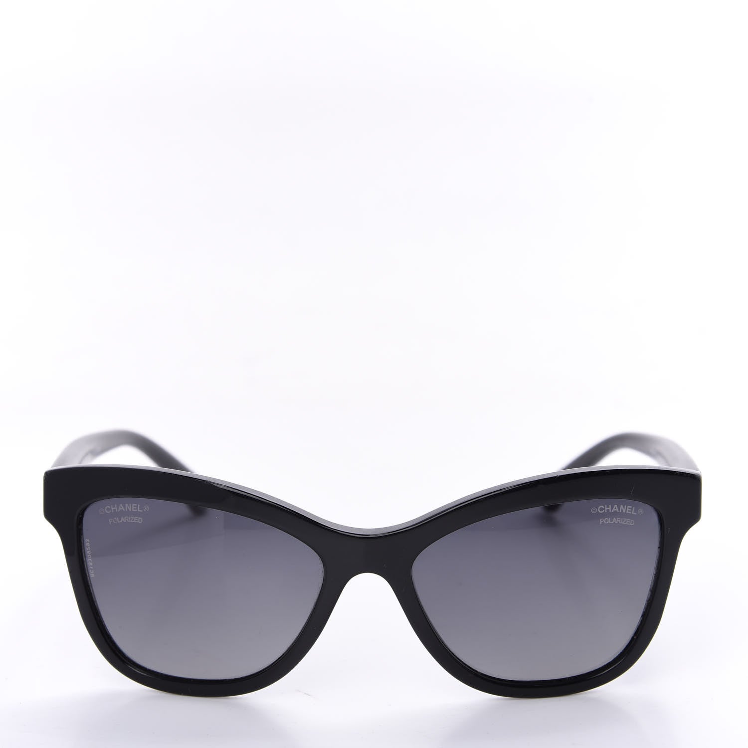 Chanel Polarized CC Cat Eye Sunglasses 5330 Black 2 of 9