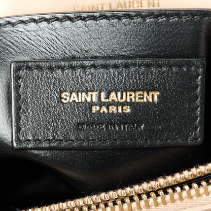 Saint Laurent Calfskin Y Quilted Monogram Small Loulou Chain Satchel Dark Beige 7 of 11