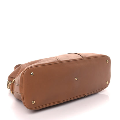 Saint Laurent Calfskin Oversized Muse Brown 4 of 8