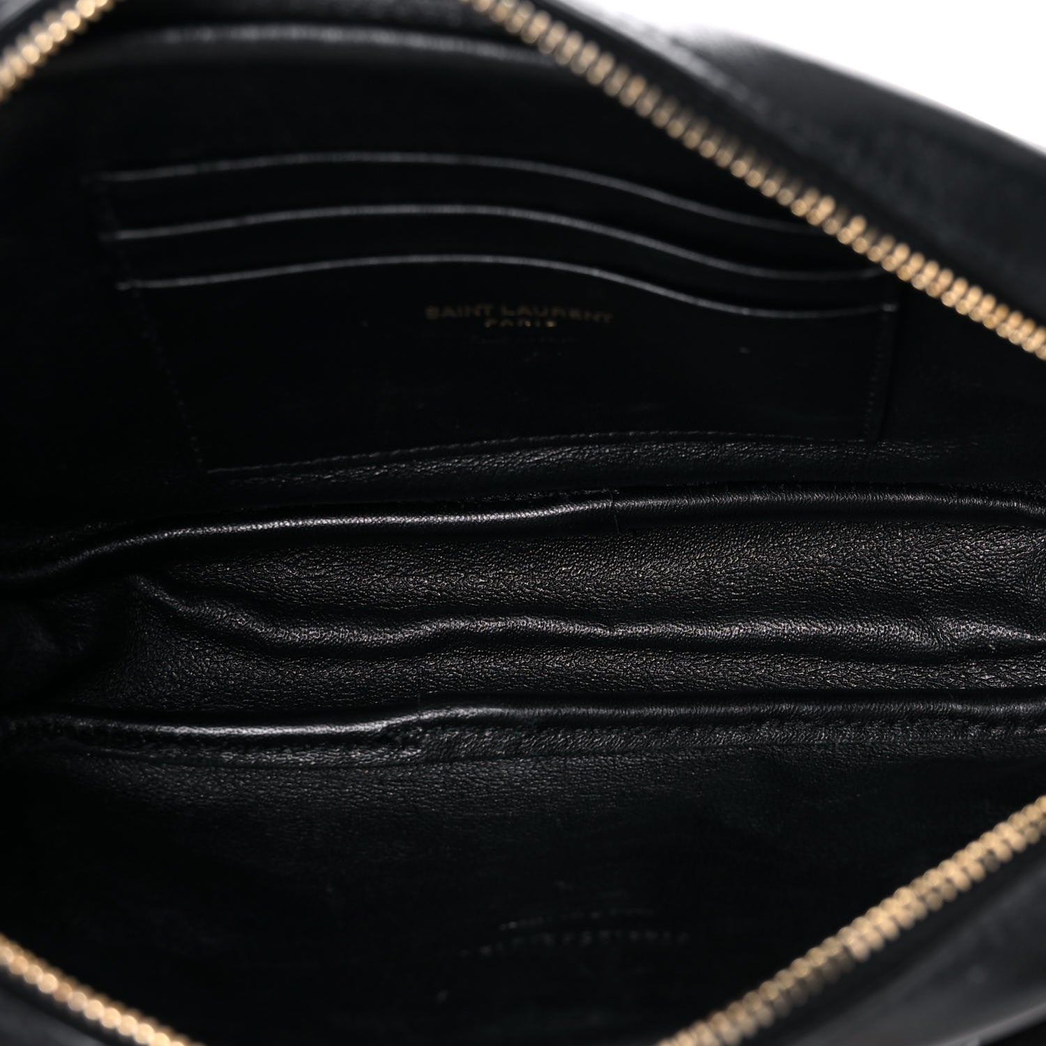 Saint Laurent Canvas Calfskin Leopard Print Monogram Mini Lou Camera Bag Brown 5 of 11