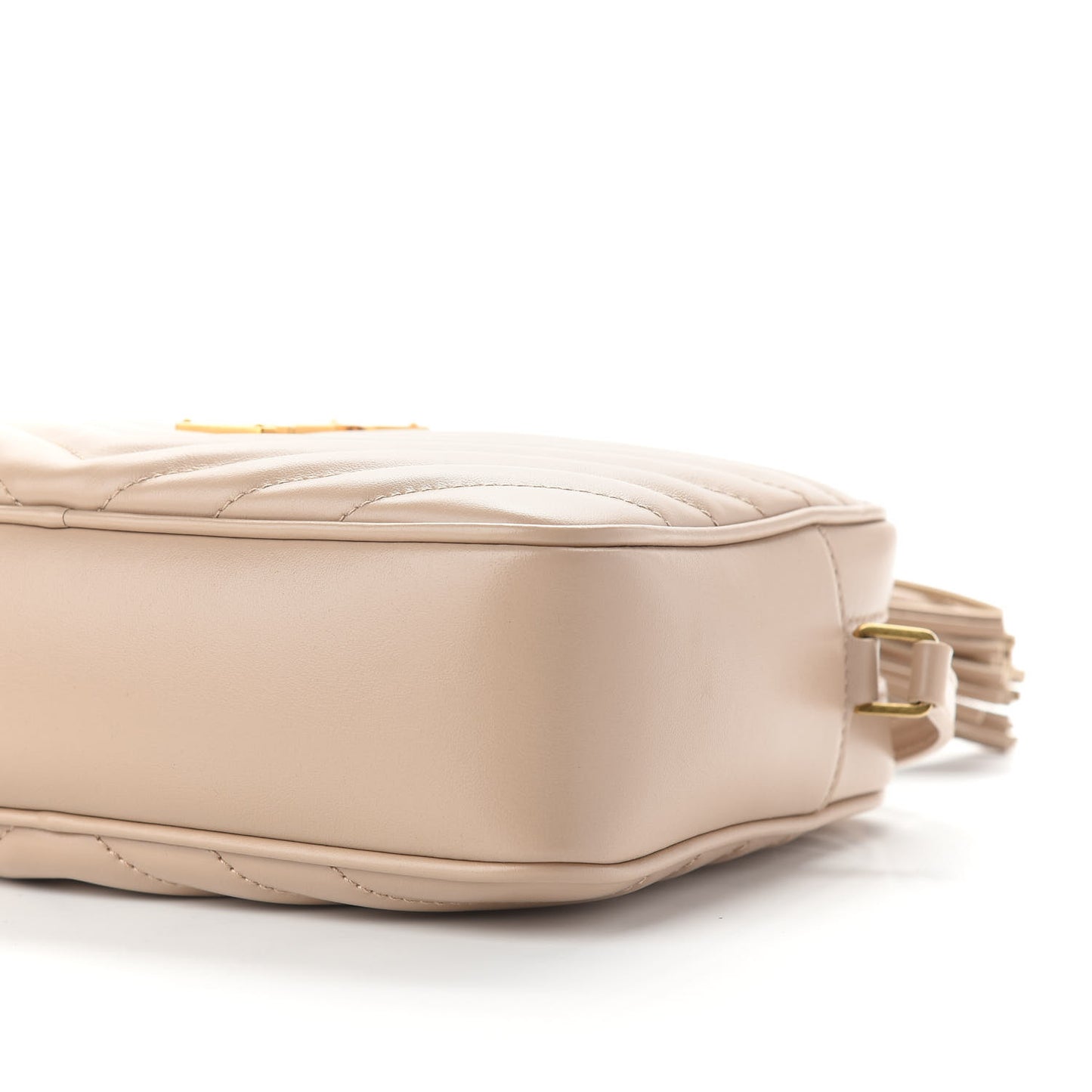 Calfskin Matelasse Monogram Lou Camera Bag Nude Powder