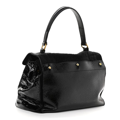 Saint Laurent Pony Hair Patent Medium Muse Two Black 3 of 15