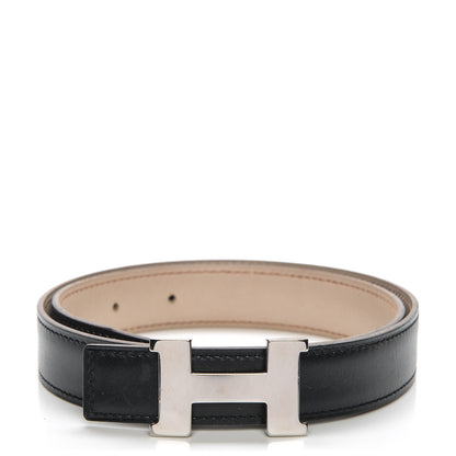 Hermes Box Swift 24mm Constance H Belt 65 Black Beige Rose 1 of 6