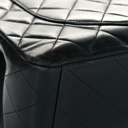 Chanel Lambskin Quilted XL Jumbo Single Flap Black 7 of 23