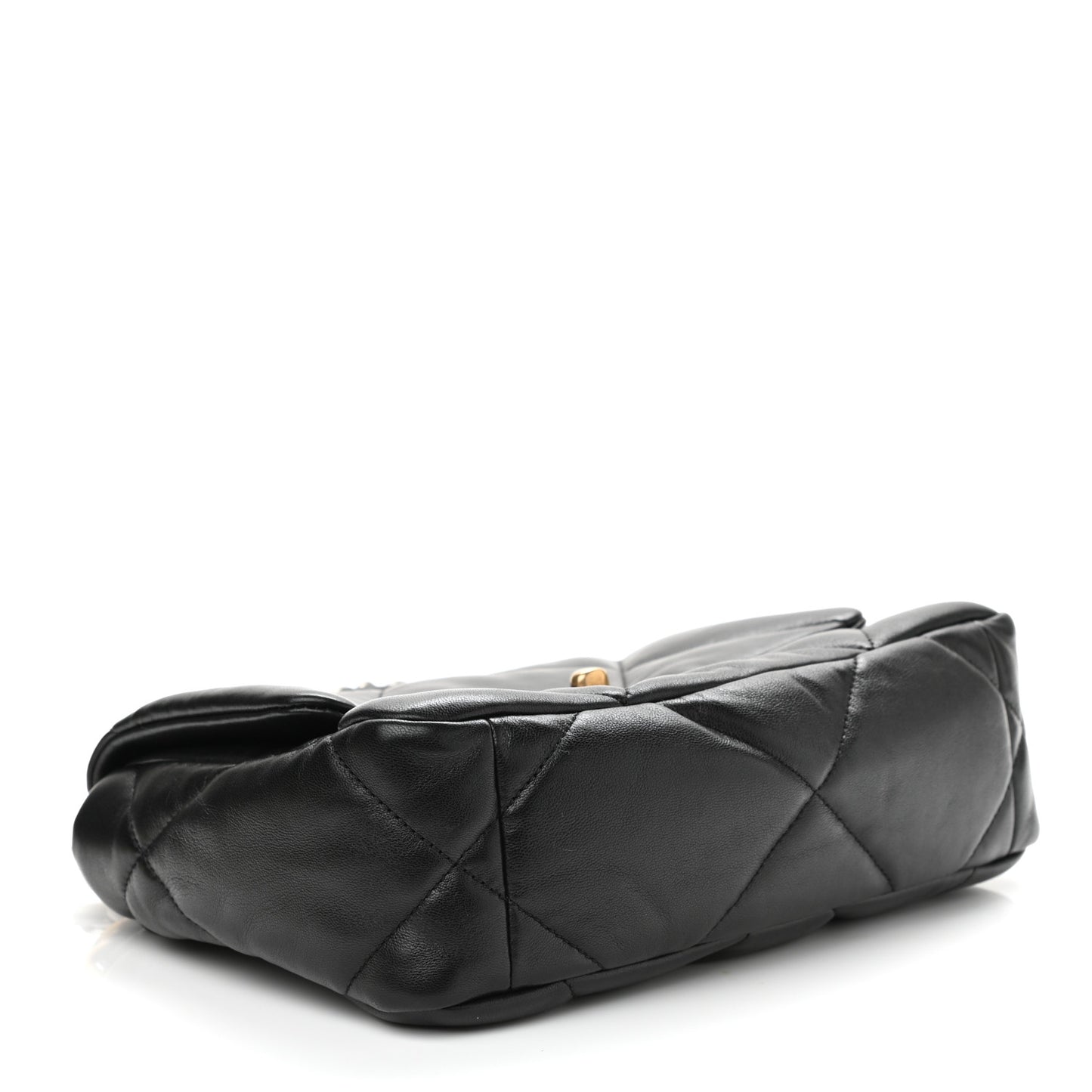 Lambskin Quilted Medium Chanel 19 Flap Black