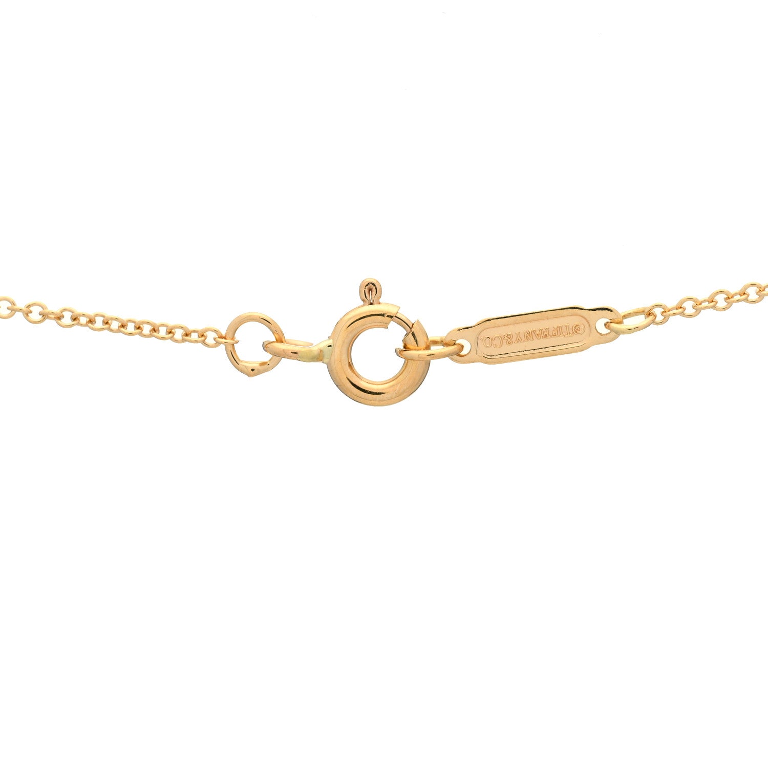 Tiffany 18K Rose Gold Diamond Small T Smile Pendant Necklace 4 of 6