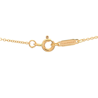 Tiffany 18K Rose Gold Diamond Small T Smile Pendant Necklace 4 of 6
