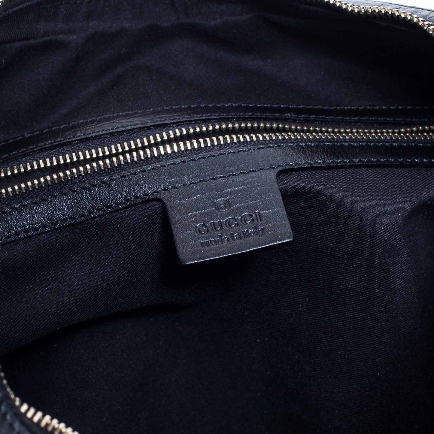 Monogram Large Horsebit Web Hobo Black