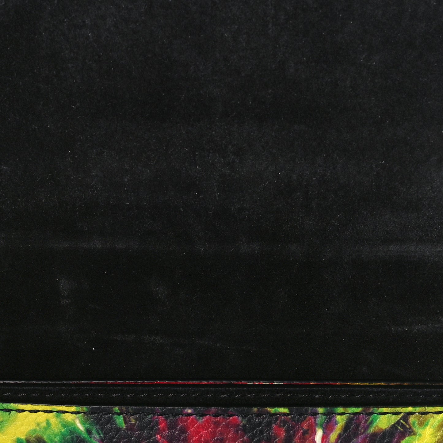 Pebbled Calfskin Tie Dye Rockstud Rolling Wristlet Clutch Multicolor