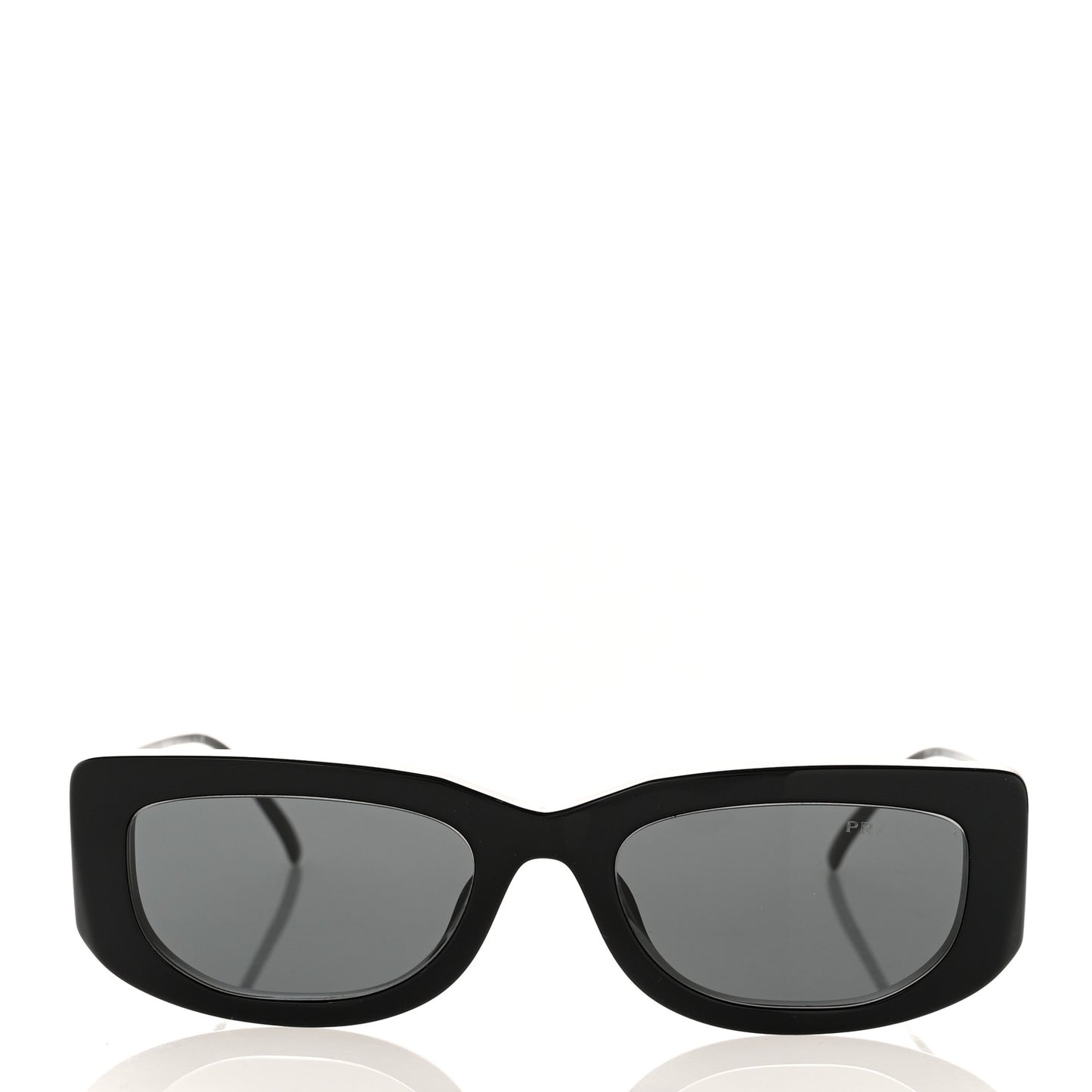 Acetate Sunglasses SPR 14Y Black Slate Gray