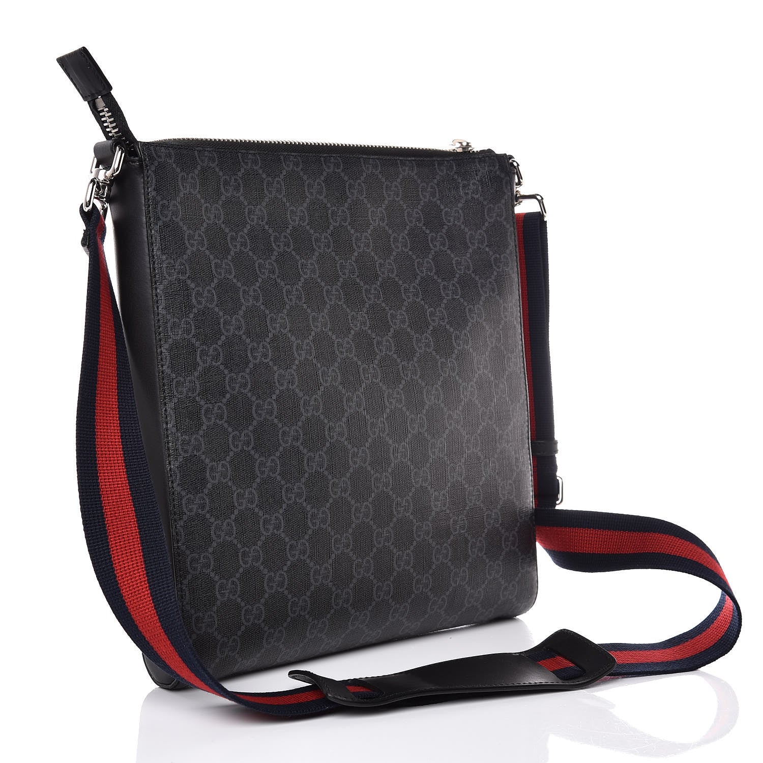 Gucci GG Supreme Monogram Night Courrier Flat Messenger Black Multicolor 3 of 7