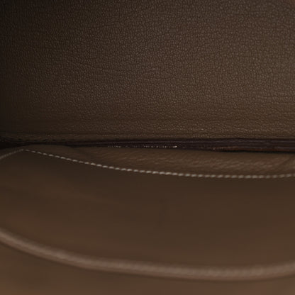 Hermes Taurillon Clemence Birkin 30 Etoupe 13 of 23