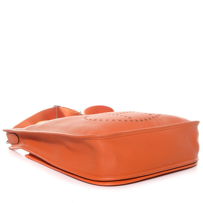 Hermes Taurillon Clemence Evelyne III PM Orange 9 of 14
