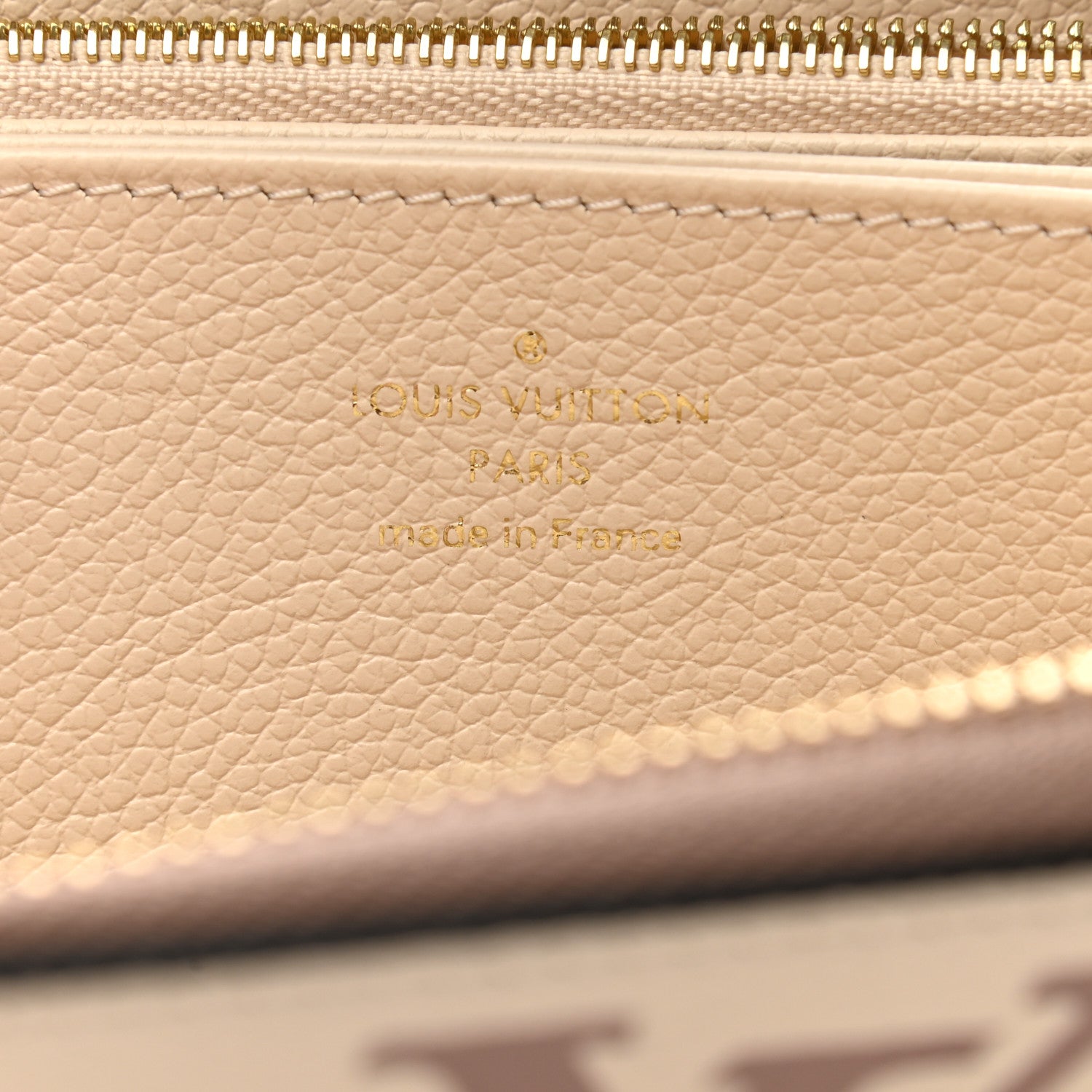 Louis Vuitton Empreinte Monogram Giant Zippy Wallet Creme Bois De Rose 6 of 8