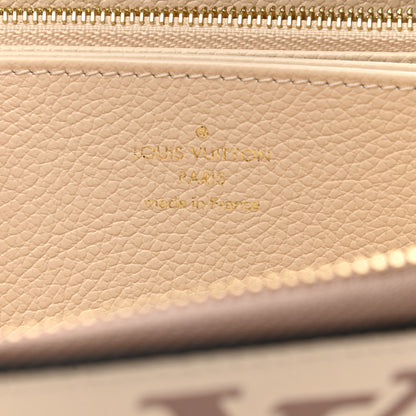 Louis Vuitton Empreinte Monogram Giant Zippy Wallet Creme Bois De Rose 6 of 8