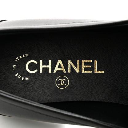 Chanel Lambskin Quilted CC Turnlock Loafers 40 Black 7 of 11