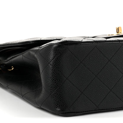 Chanel Caviar Quilted Jumbo Double Flap Black 9 of 10