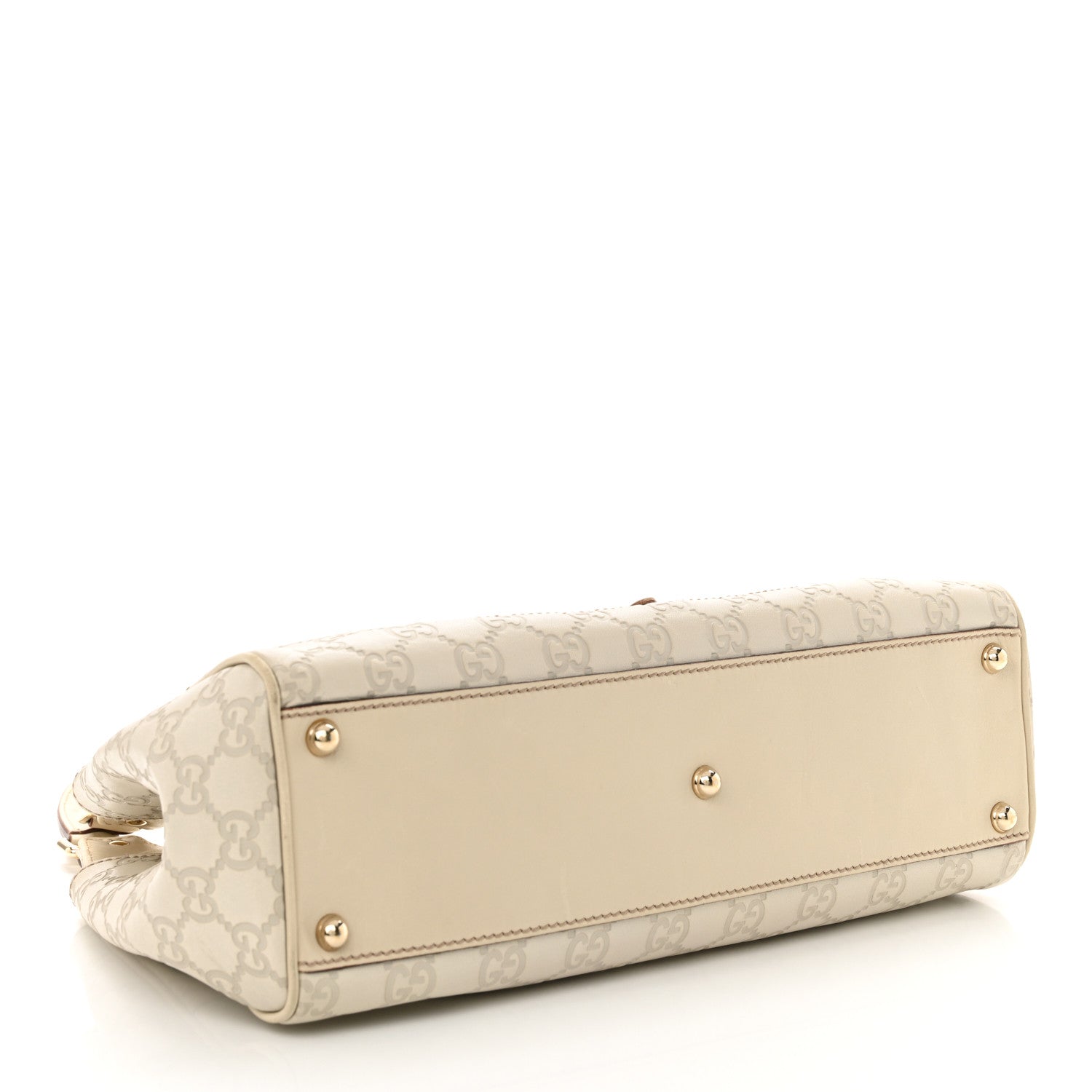 Gucci Guccissima Bardot Tote Off White 4 of 16