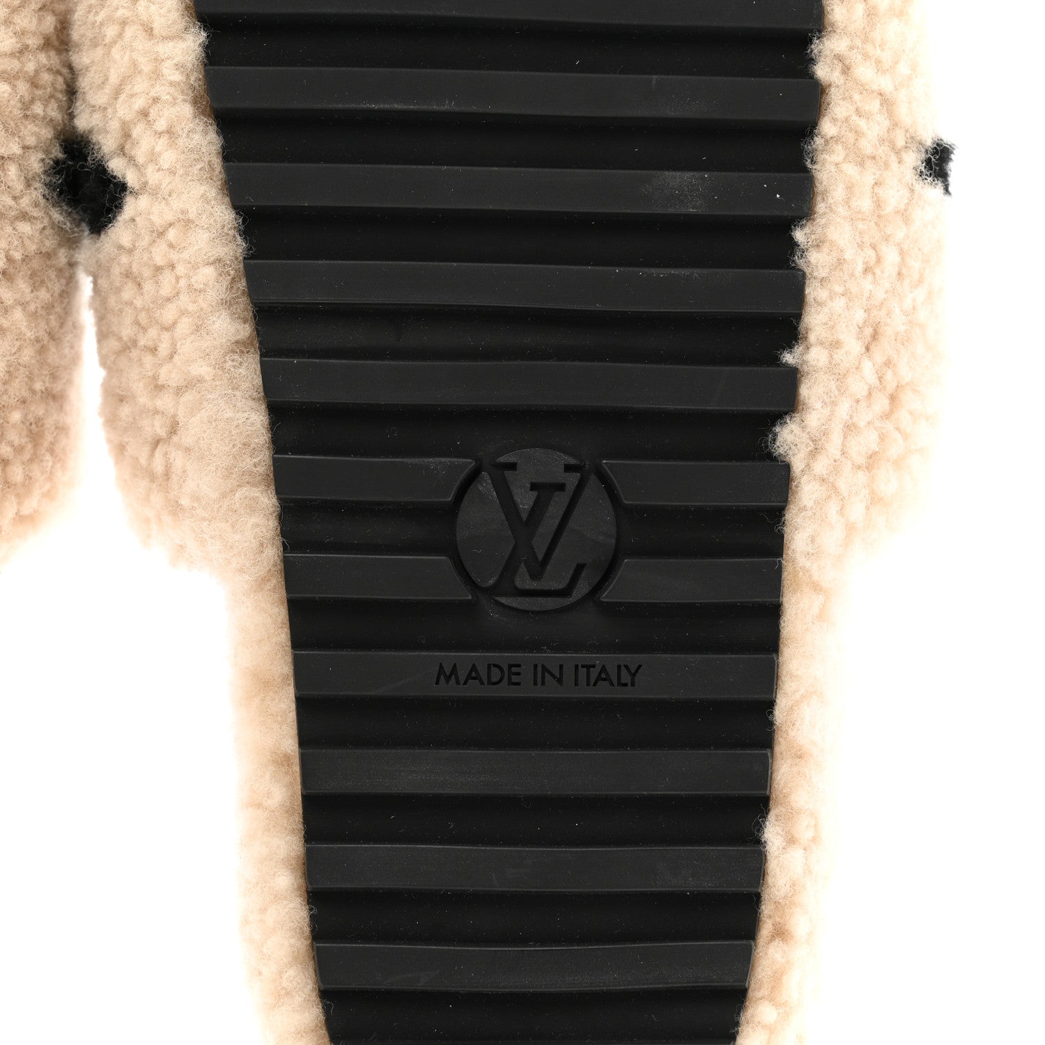 Louis Vuitton Shearling Bom Dia Flate Mules 38 Beige 7 of 9