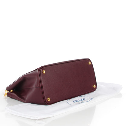 Prada Saffiano Medium Galleria Double Zip Tote Granato 4 of 9