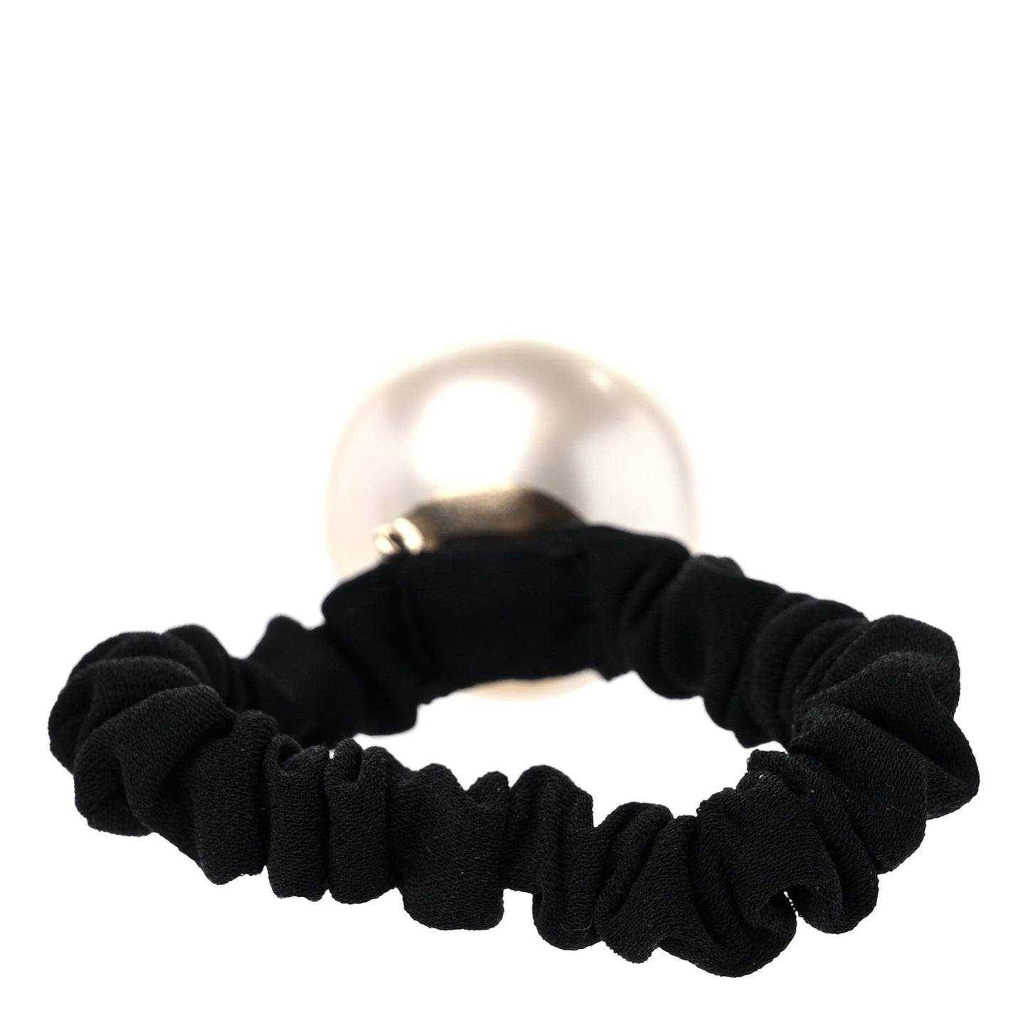 Pearl CC Hair Tie Black Gold Pearly White