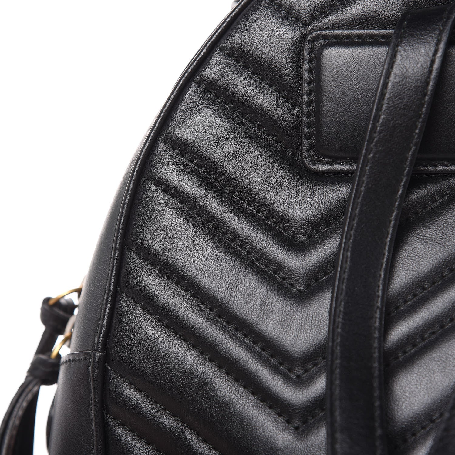 Gucci Calfskin Matelasse GG Marmont Backpack Black 12 of 17