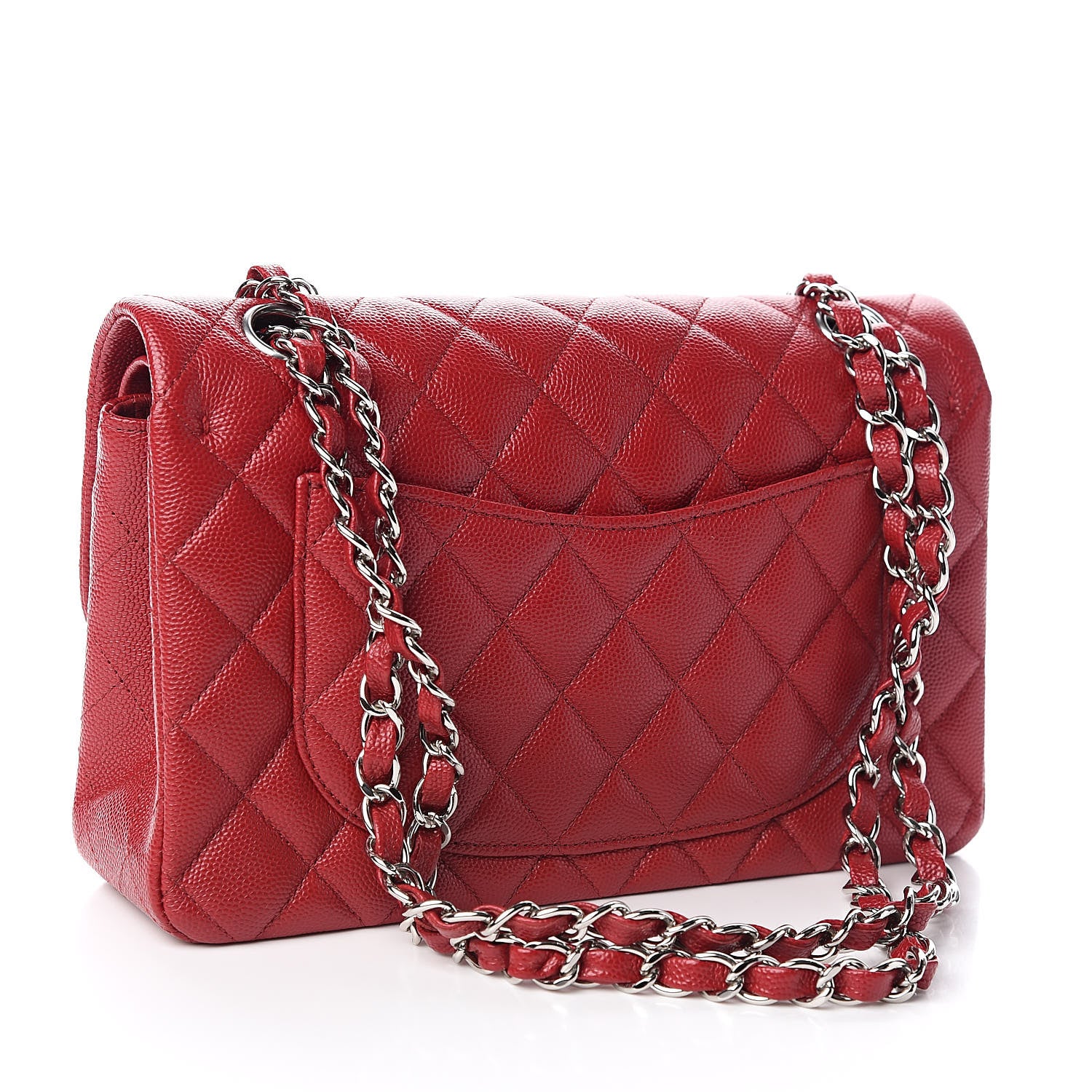 Chanel Caviar Quilted Small Double Flap Red 3 of 10