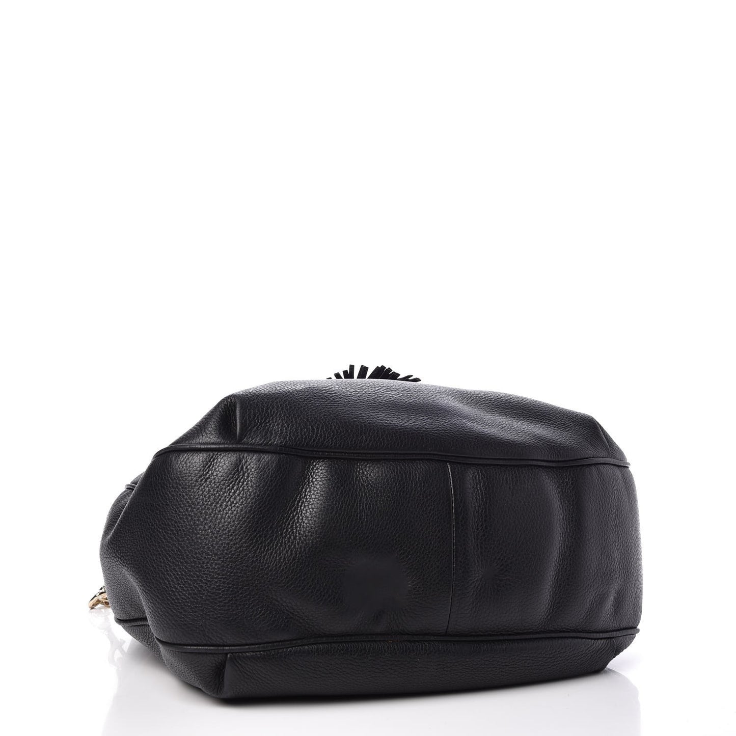 Pebbled Calfskin Medium Emily Hobo Black