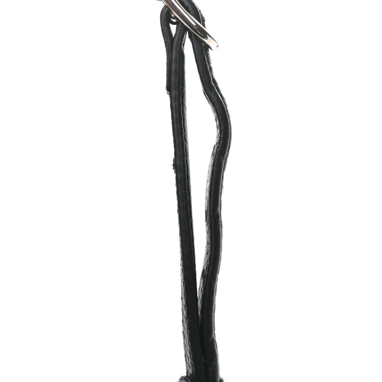 Pebbled Calfskin Large Bamboo Daily Top Handle Bag Black