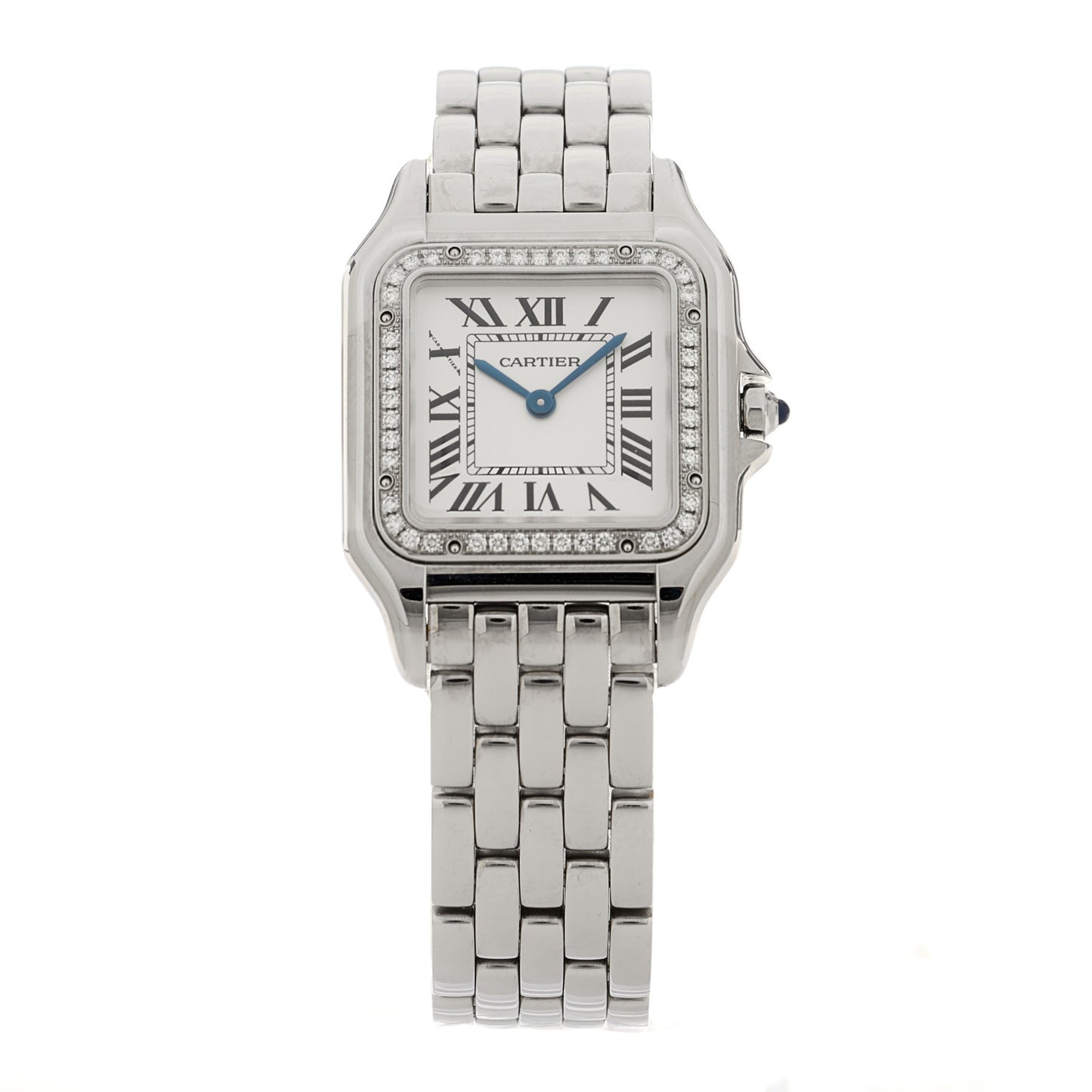 Stainless Steel Diamond 27mm Panthere Quartz Watch
