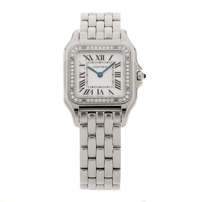 Cartier Stainless Steel Diamond 27mm Panthere Quartz Watch 1 of 5