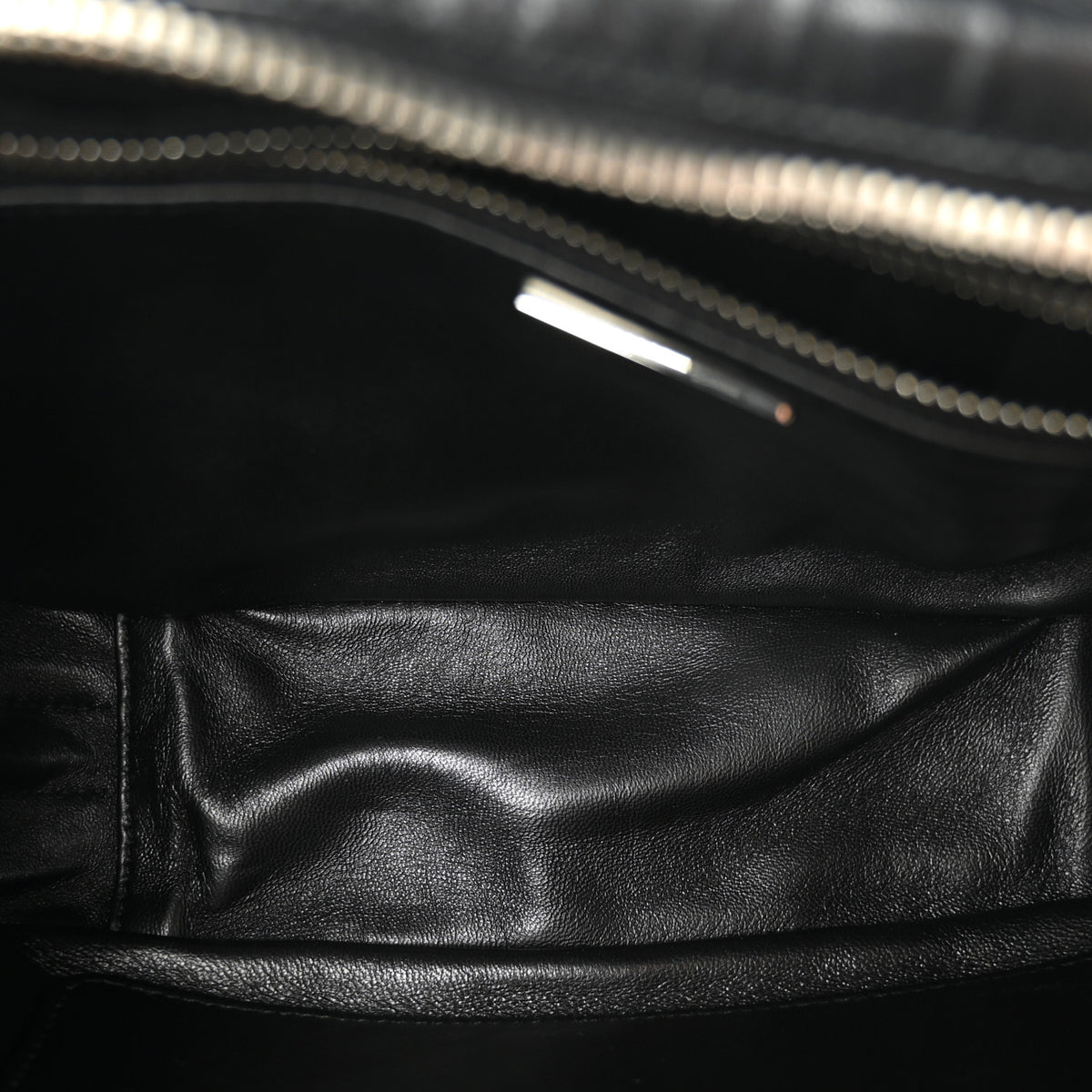Nappa Antique Medium Re-Edition 2001 Two Handle Bag Black