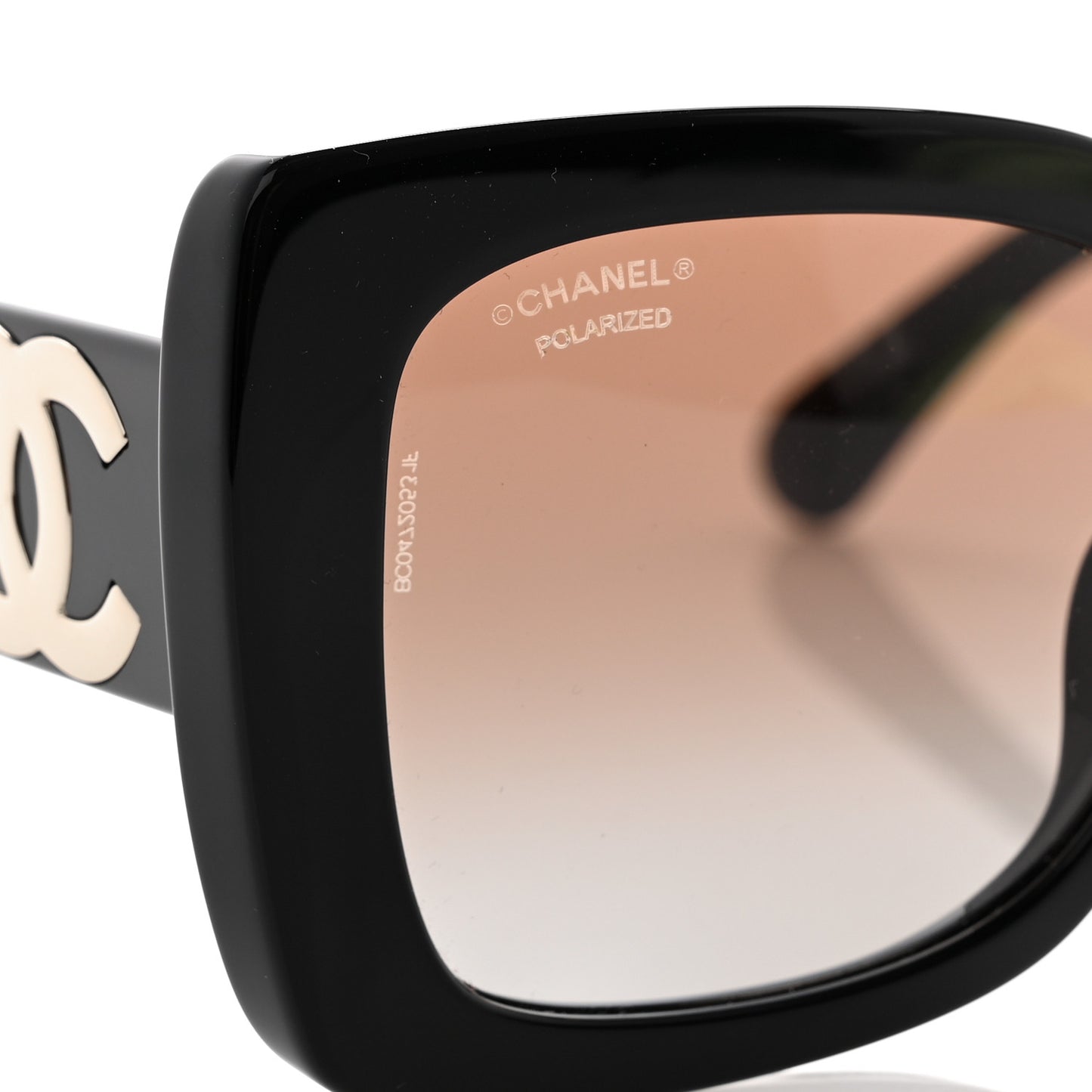 Square Polarized CC Sunglasses 5494-A Black